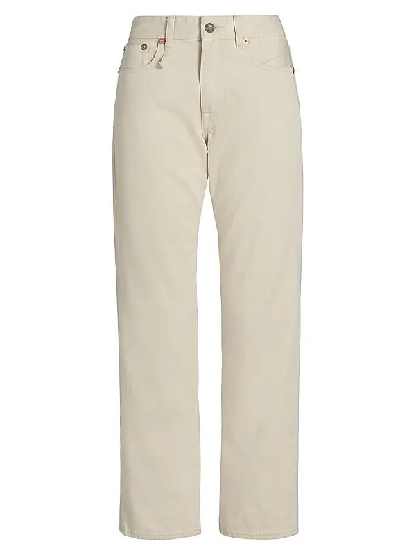 Romeo Cotton High-Rise Straight-Leg Jeans