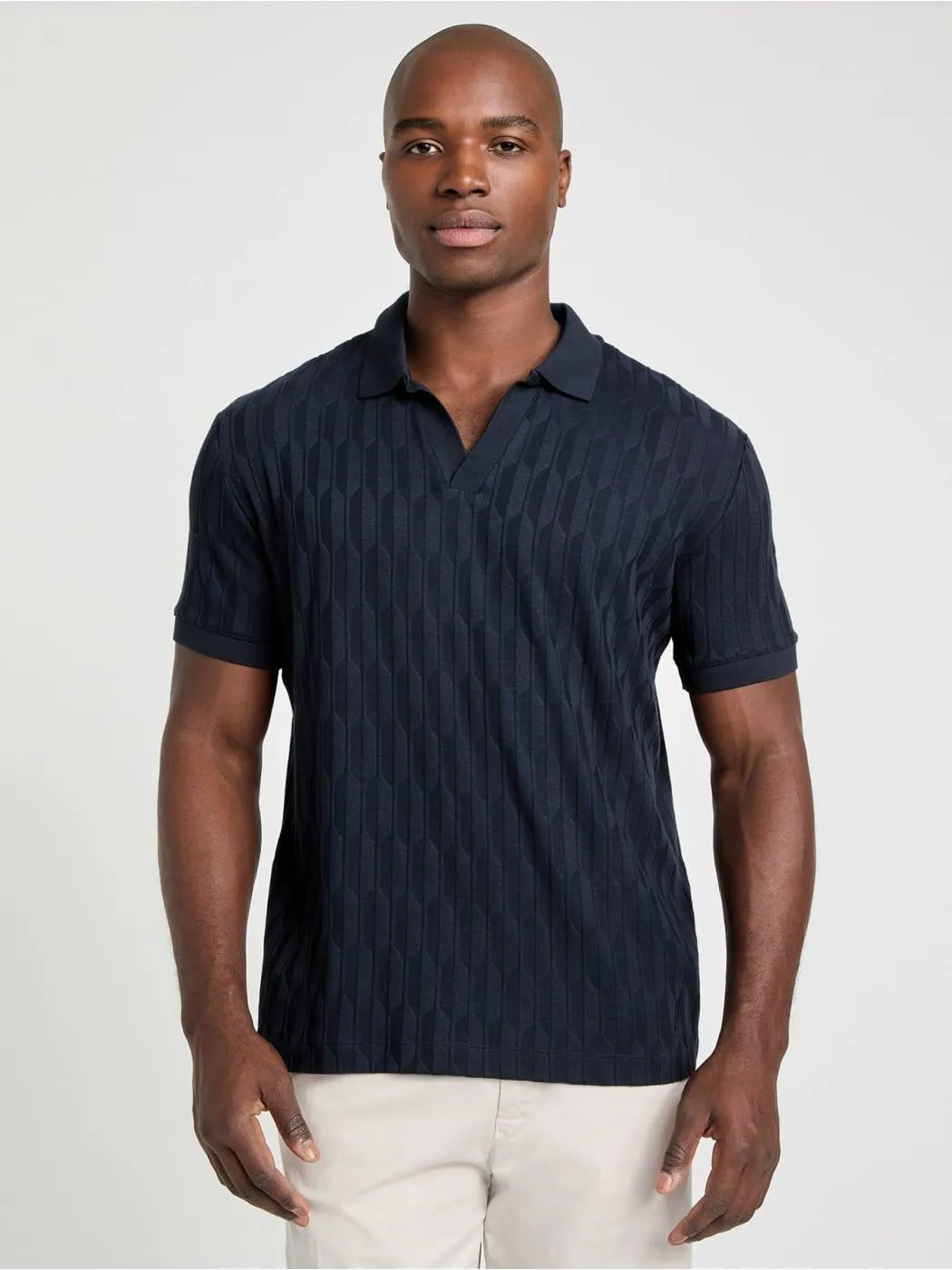 Jacquard Knit Polo