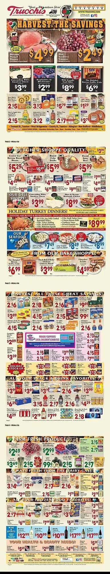 Weekly ad Trucchis weekly ad from November 2 to November 8 2025 - Page 1