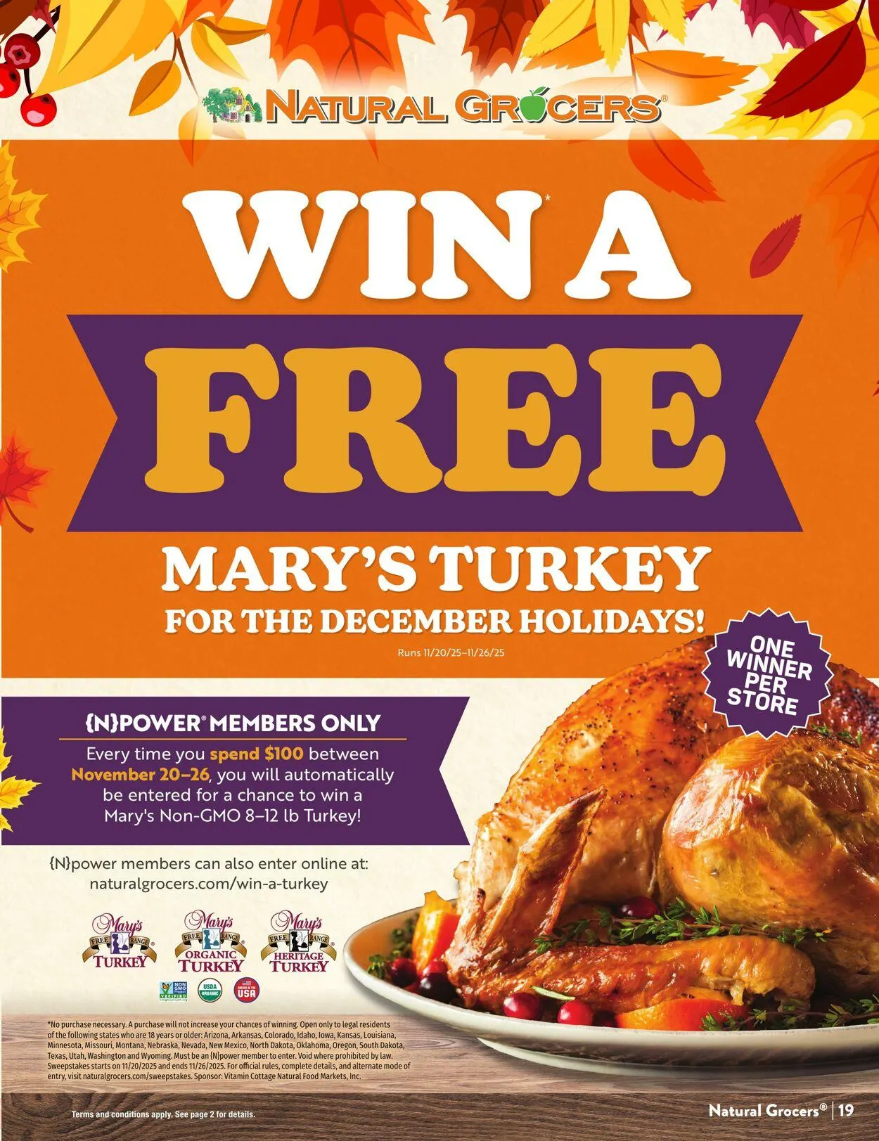 Weekly ad Natural Grocers from October 23 to November 7 2025 - Page 19