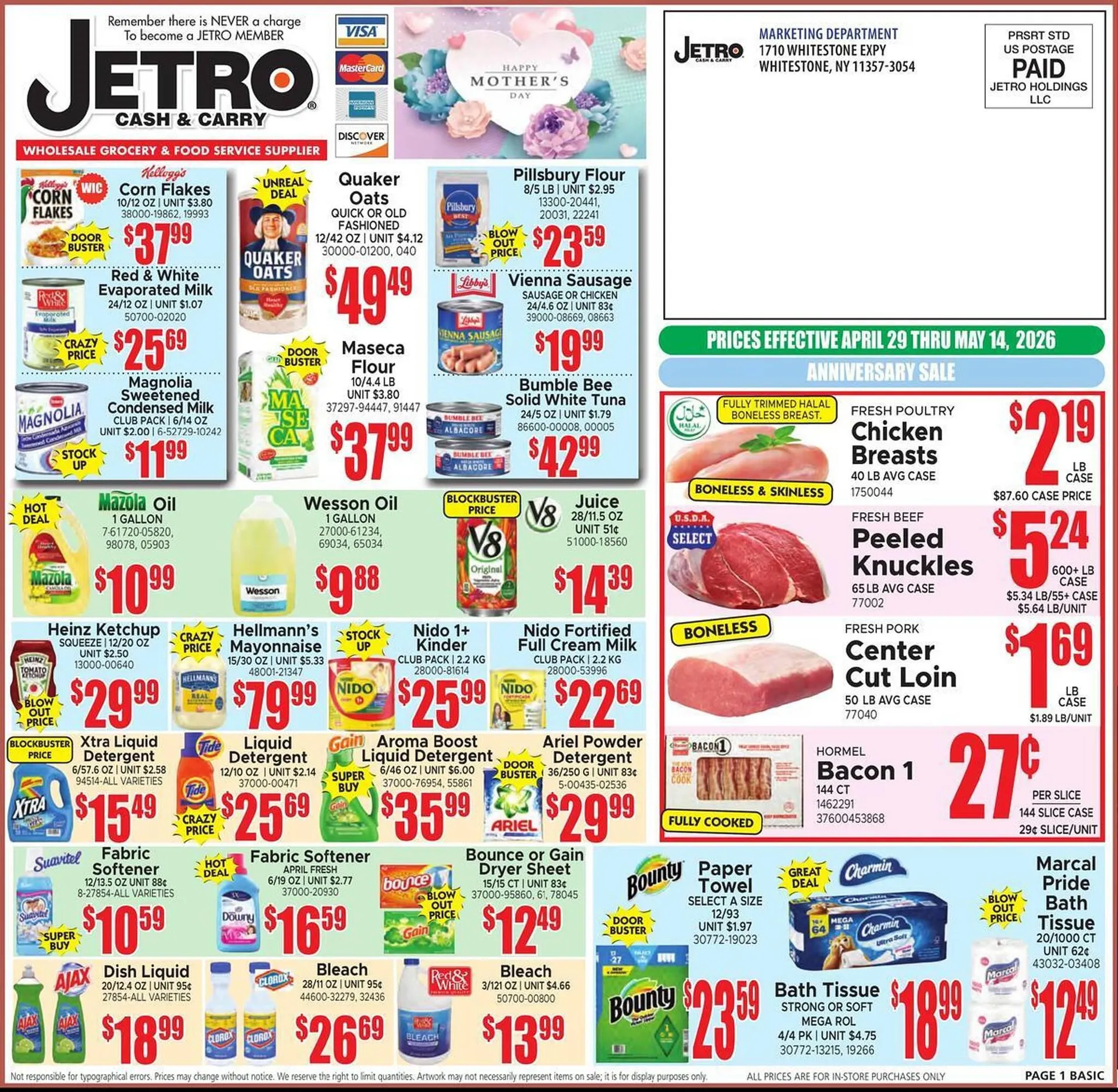 Weekly ad Jetro flyer from April 29 to May 14 2026 - Page 1