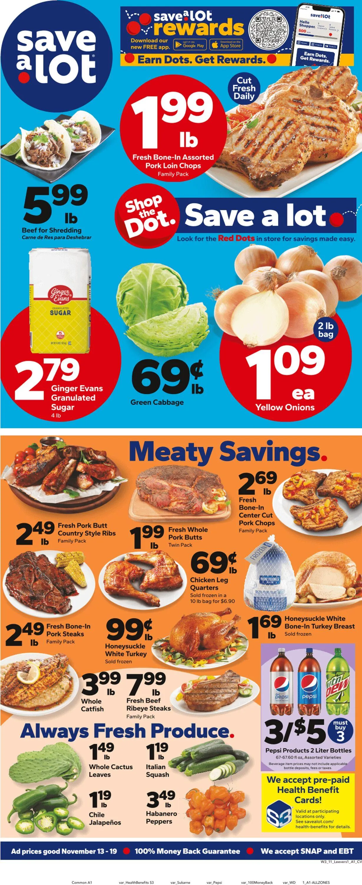 Weekly ad Save a Lot Current weekly ad from December 11 to December 25 2024 - Page 1