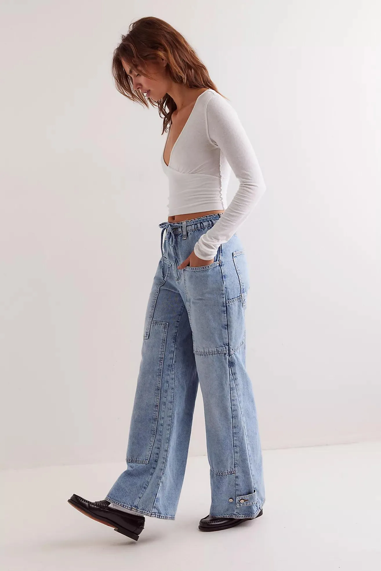 CRVY Outlaw Wide-Leg Jeans