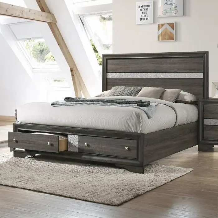 Naima EK Bed W/Storage