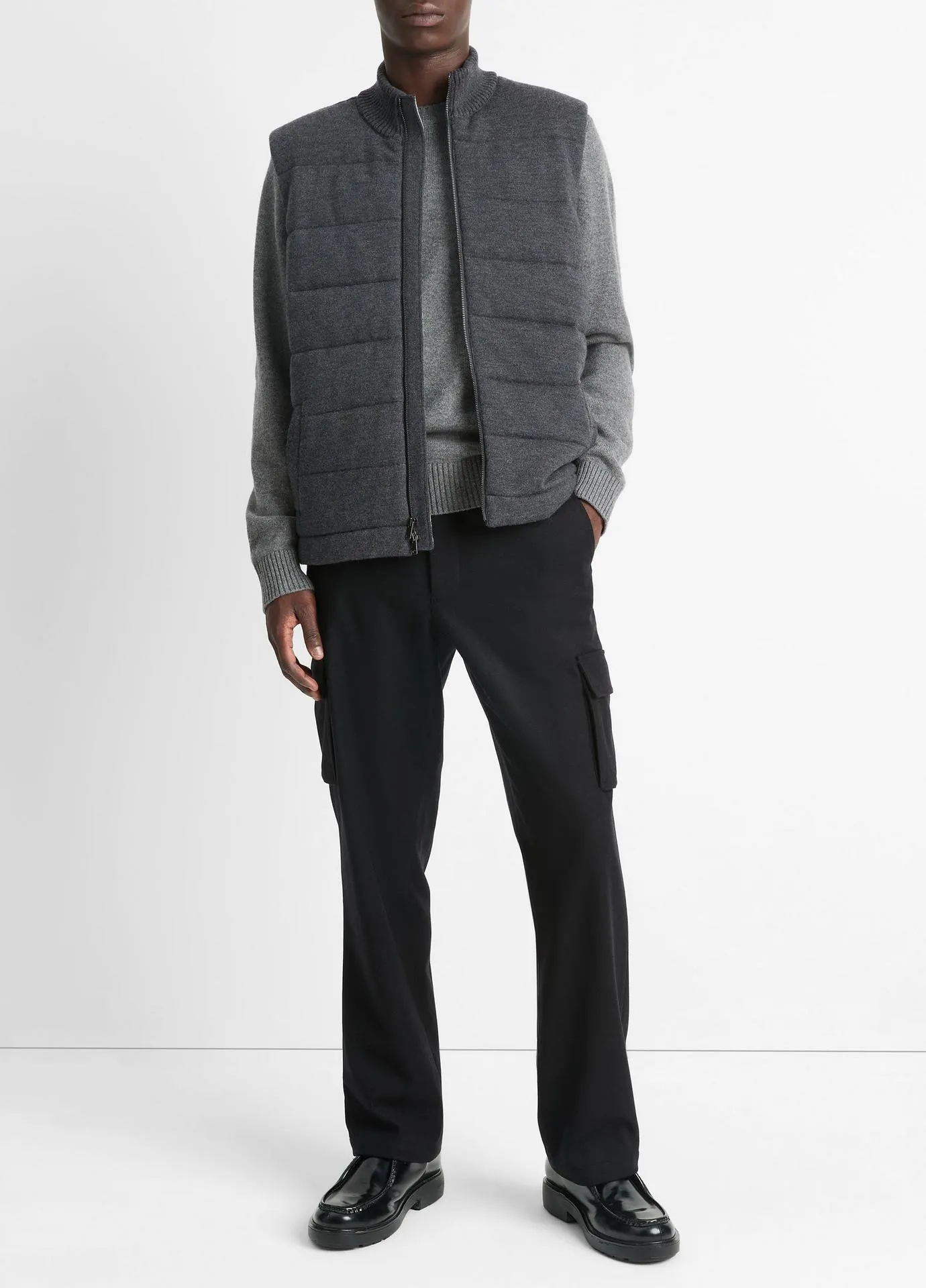 Merino Wool Full-Zip Vest