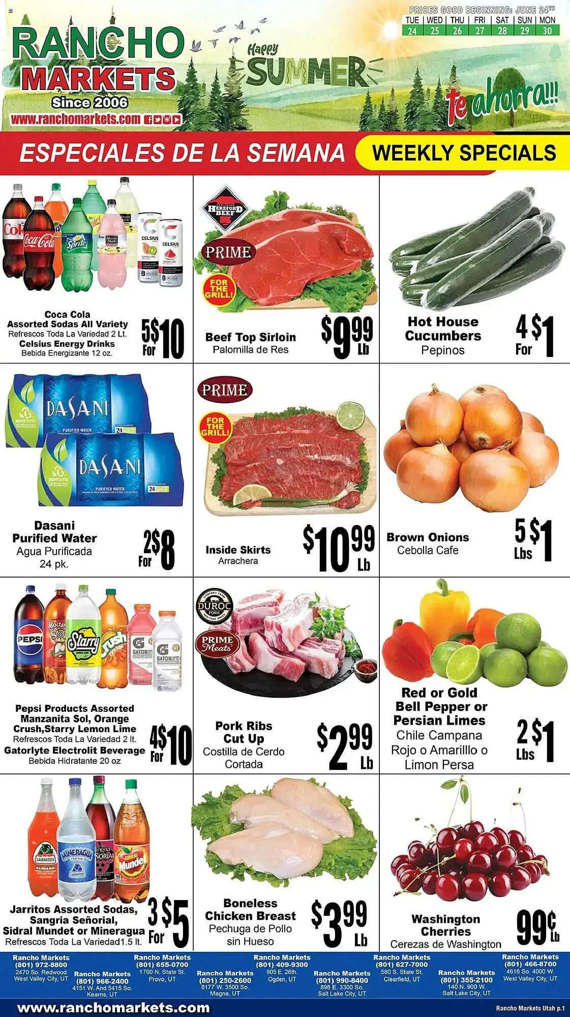 Rancho Markets Weekly Ad - 1