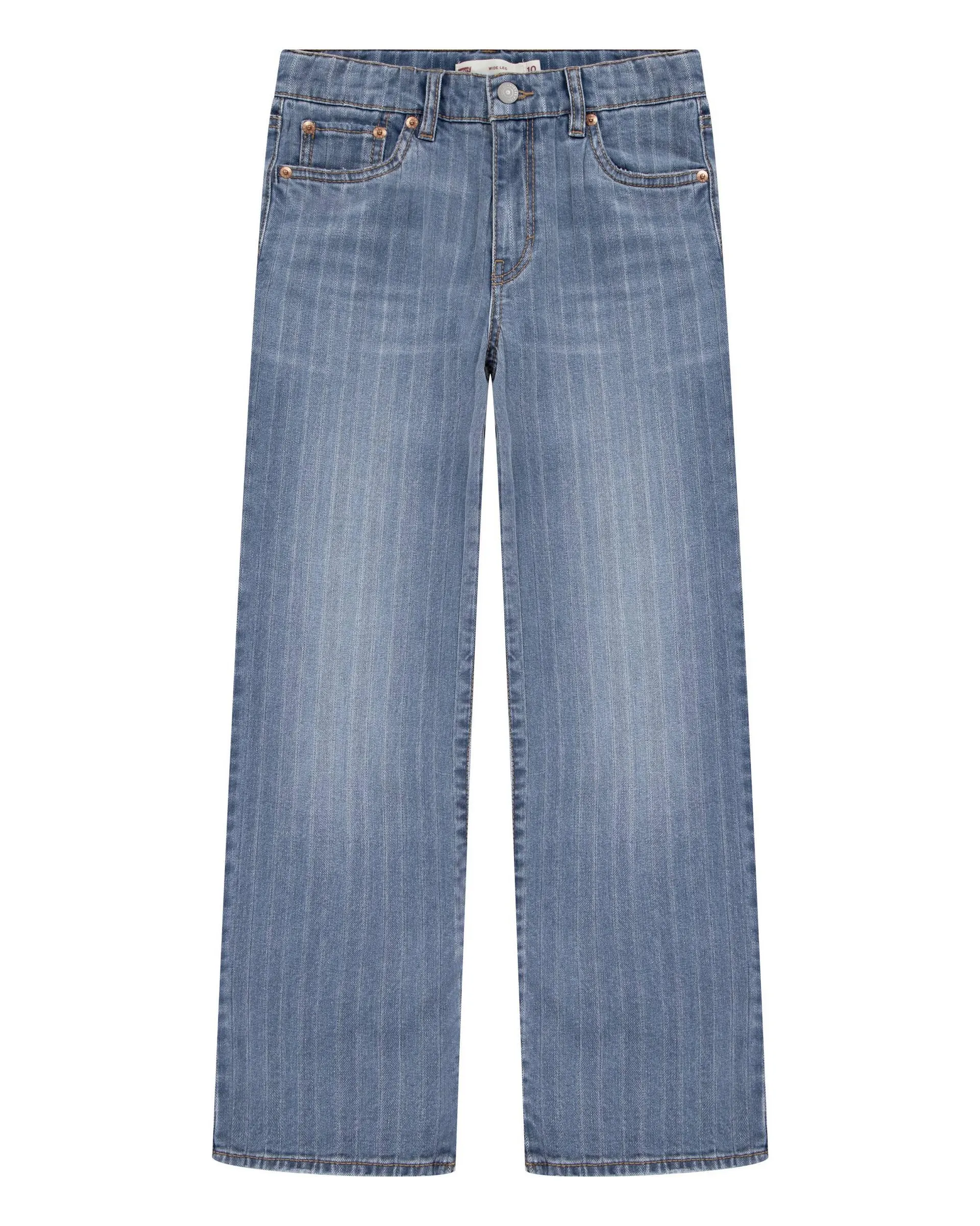 Textured Stripe Wide Leg Big Girls 8-20