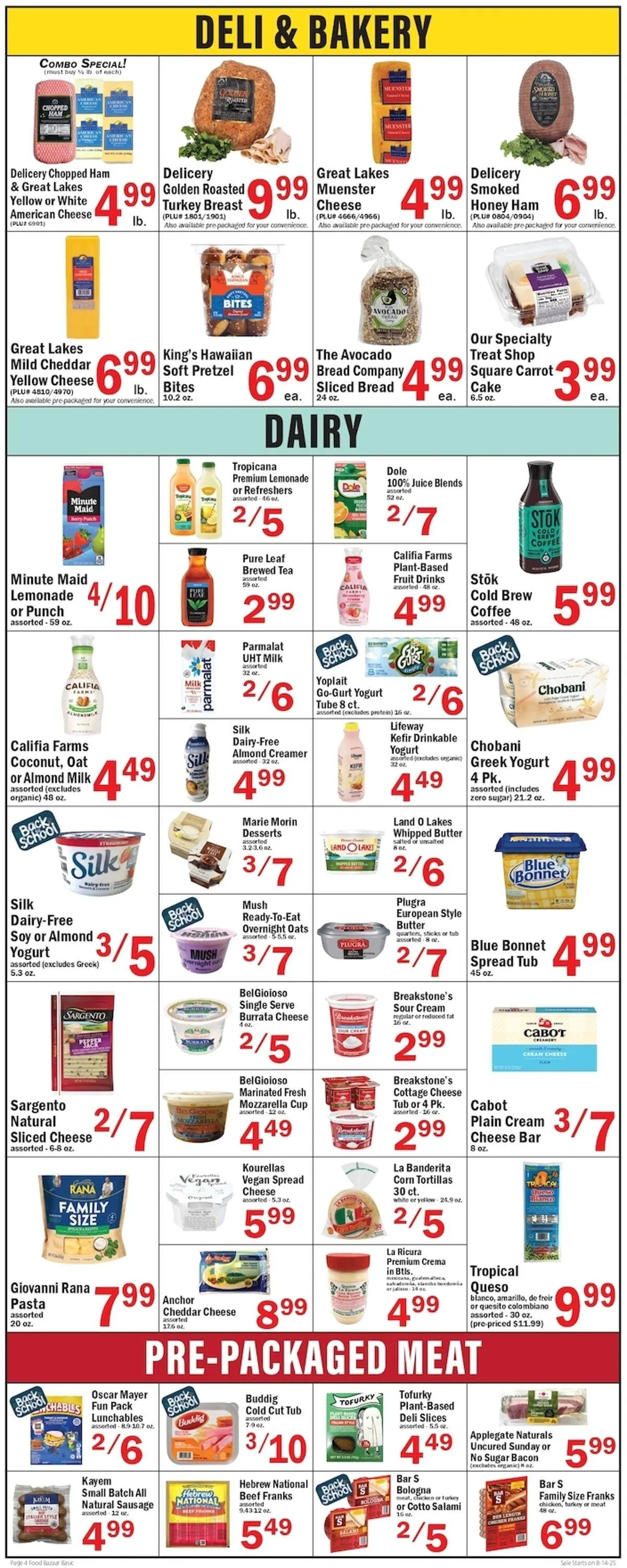 Weekly ad Food Bazaar Current weekly ad from August 14 to August 20 2025 - Page 4