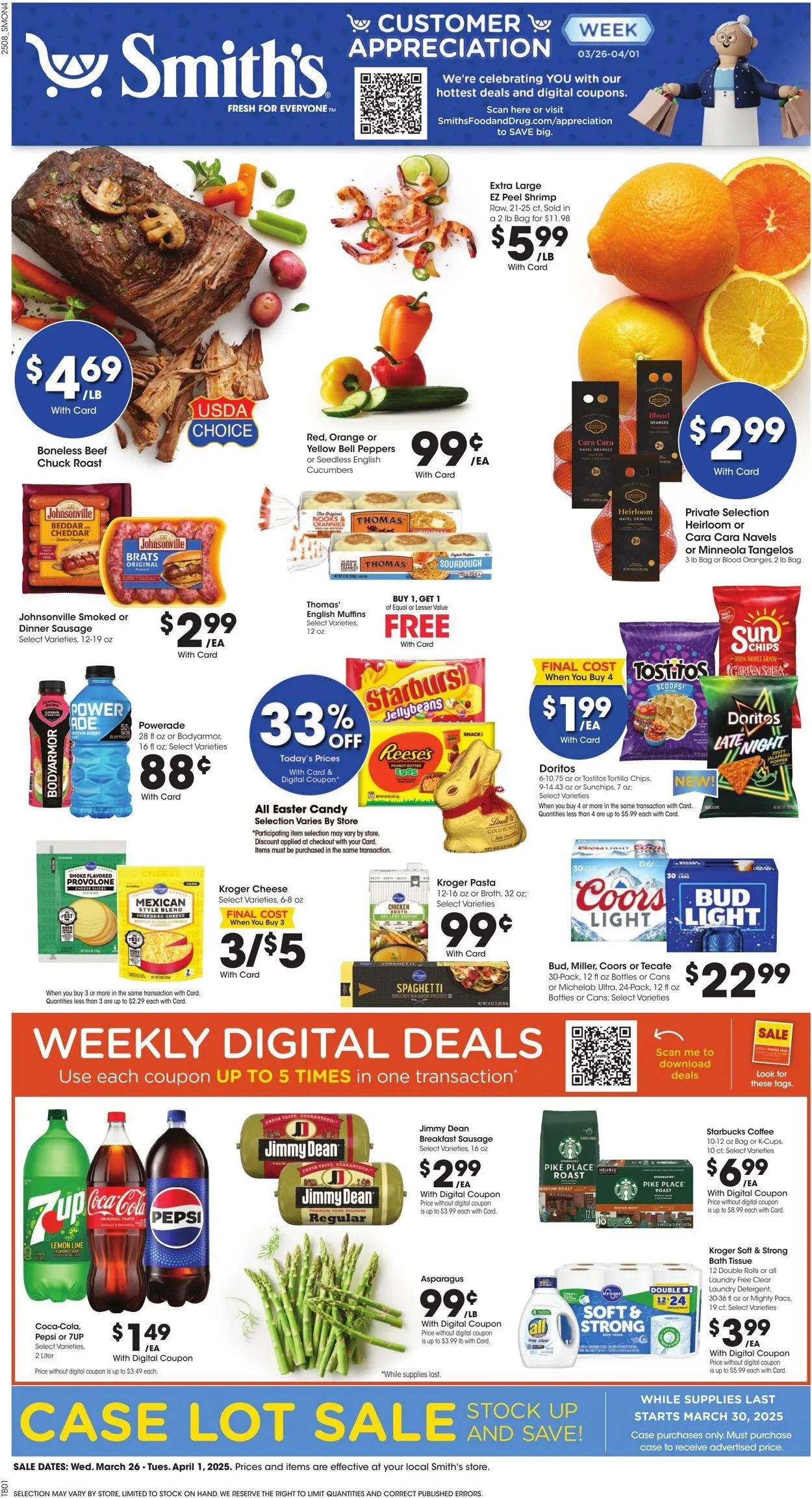 Weekly ad Smith's Current weekly ad from March 26 to April 1 2025 - Page 1