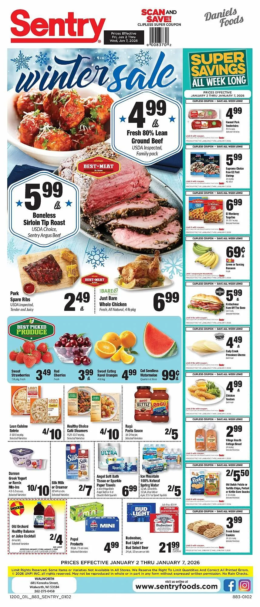 Weekly ad Sentry weekly ad from January 2 to January 7 2026 - Page 1