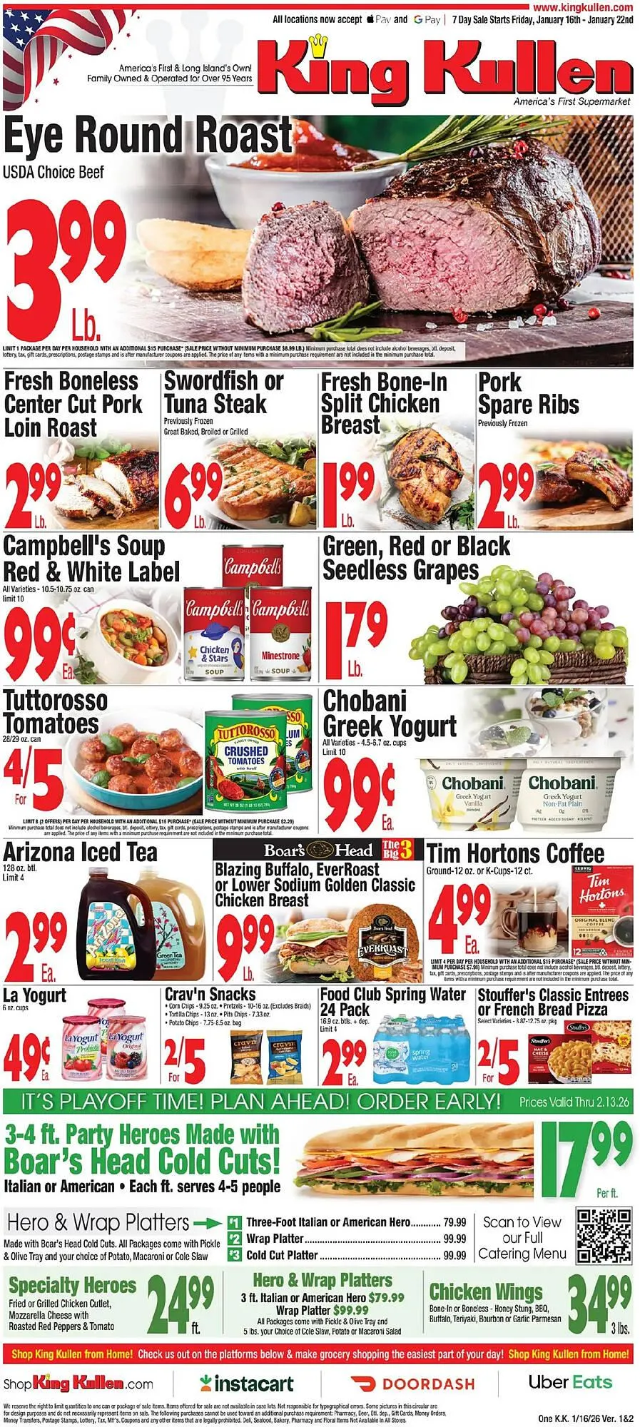 Weekly ad King Kullen weekly ad from January 16 to January 22 2026 - Page 1