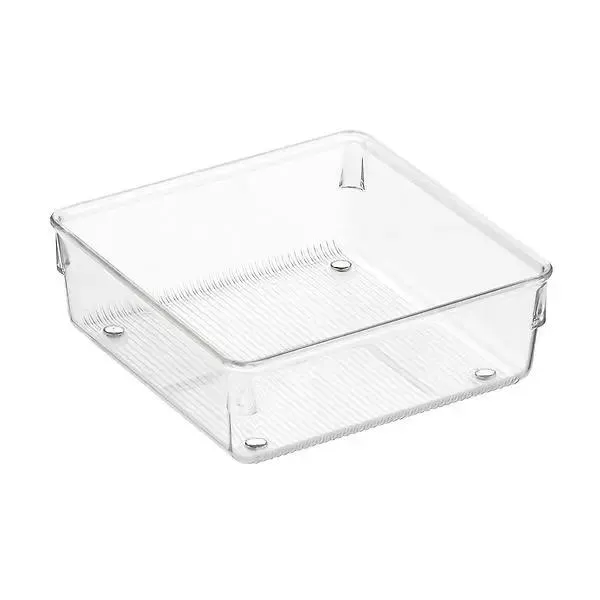 iDESIGN Linus Shallow Drawer Organizer Clear