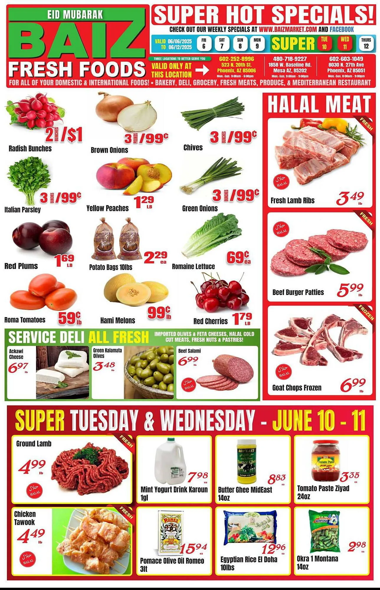 Weekly ad Baiz Market Place Weekly Ad from June 6 to June 12 2025 - Page 1
