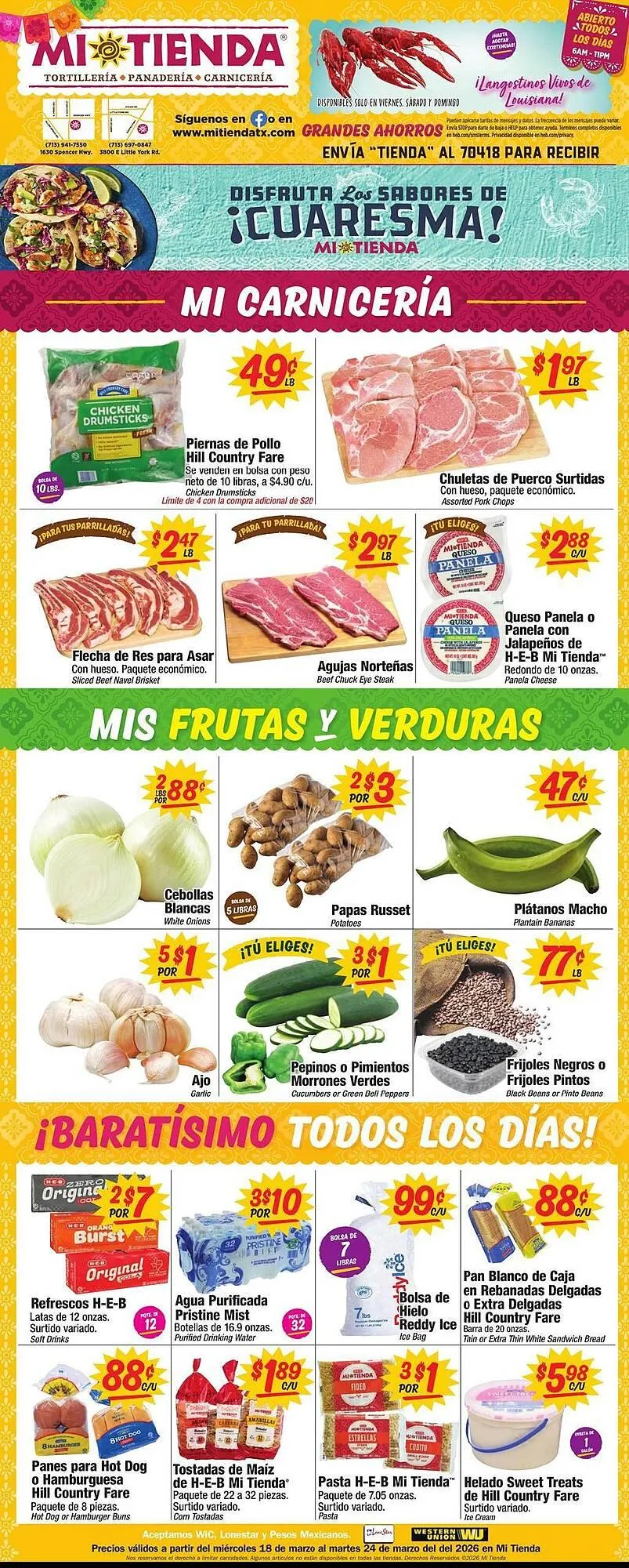 Weekly ad Mi Tienda weekly ad from March 18 to March 24 2026 - Page 1