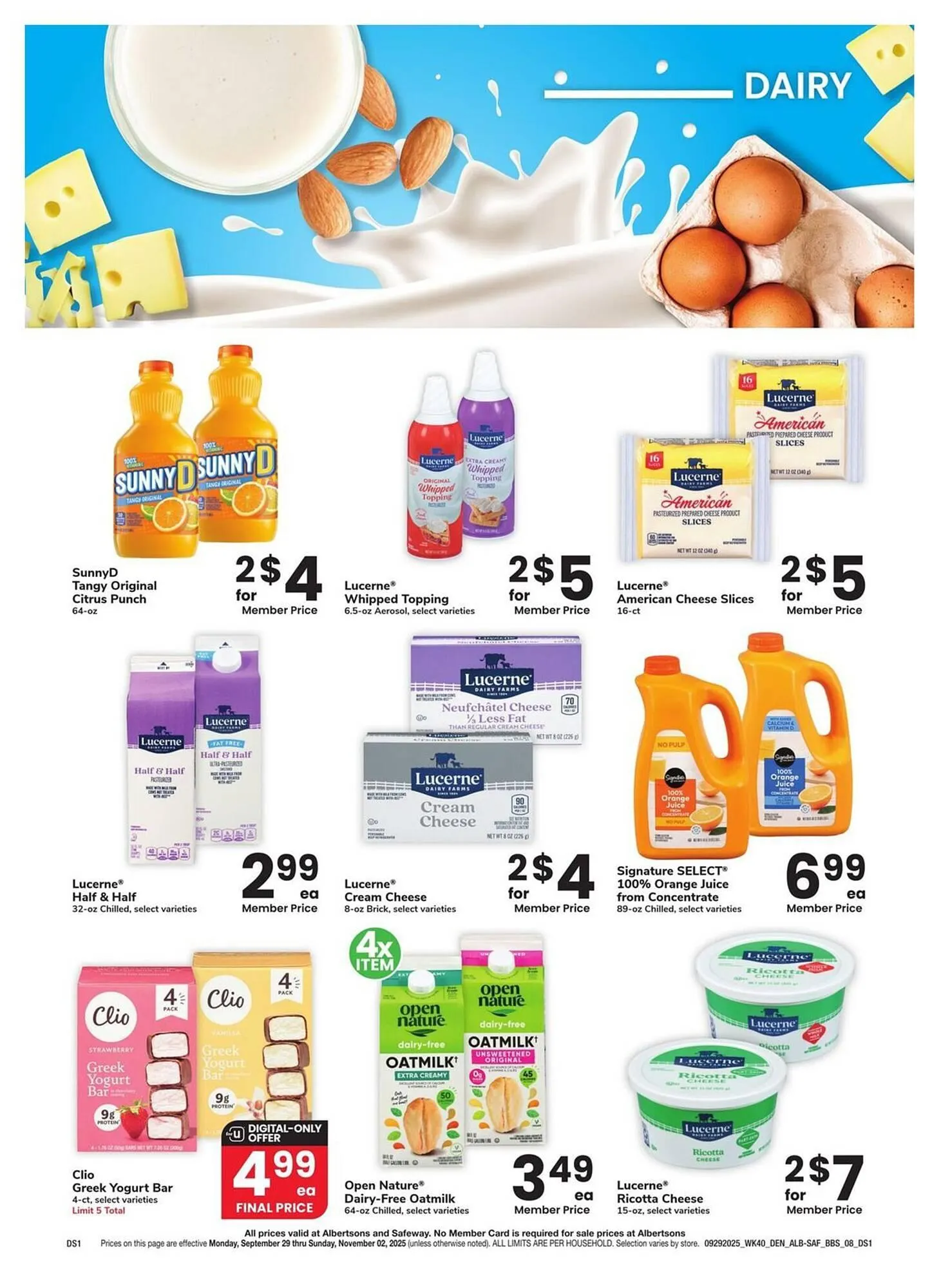 Weekly ad Albertsons weekly ad from September 29 to November 2 2025 - Page 8