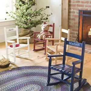 Child's Oak Ladderback Rocker