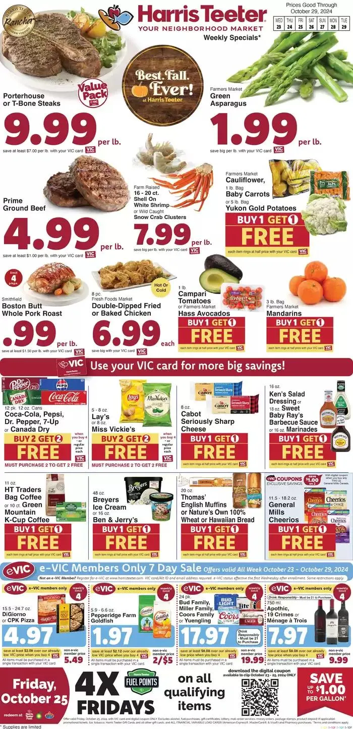 Weekly ad Current bargains and offers from October 23 to October 29 2024 - Page 1