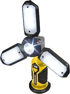 STANLEY SAT3S Rechargeable 1000 Lumen Lithium Ion LED Work Light with USB Power Charger