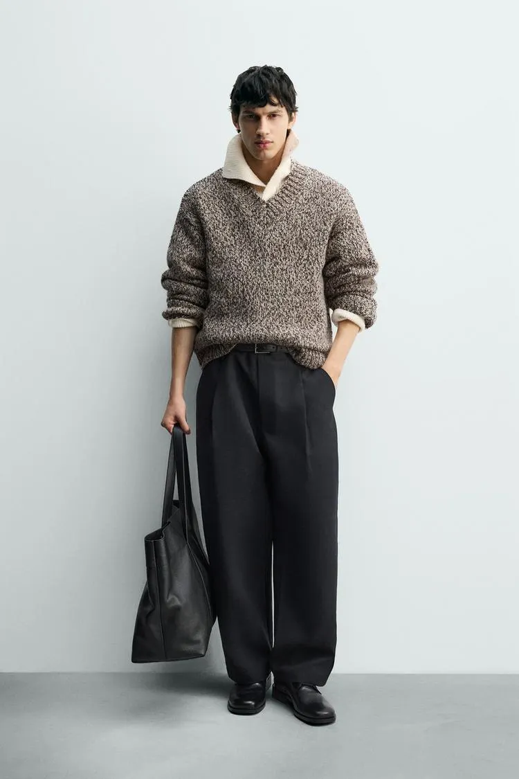 WOOL BLEND TEXTURED JUMPER