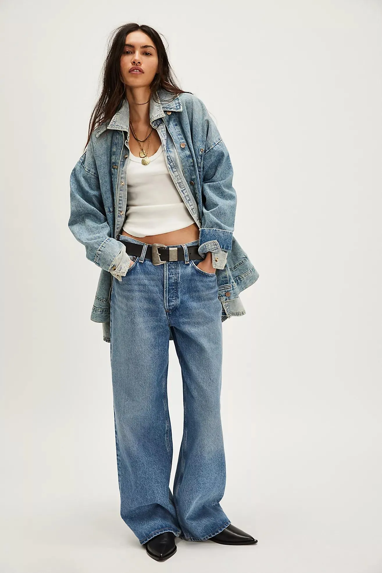 AGOLDE Low-Rise Baggy Jeans
