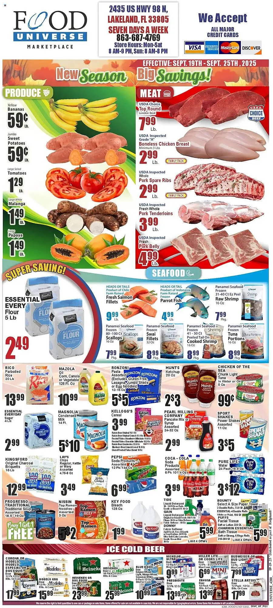 Weekly ad Food Universe circular from September 19 to September 25 2025 - Page 1