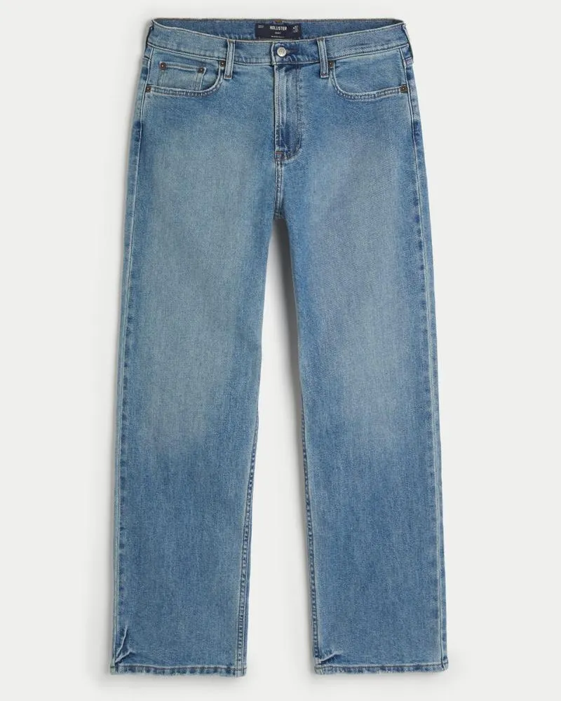Medium Wash Baggy Jeans