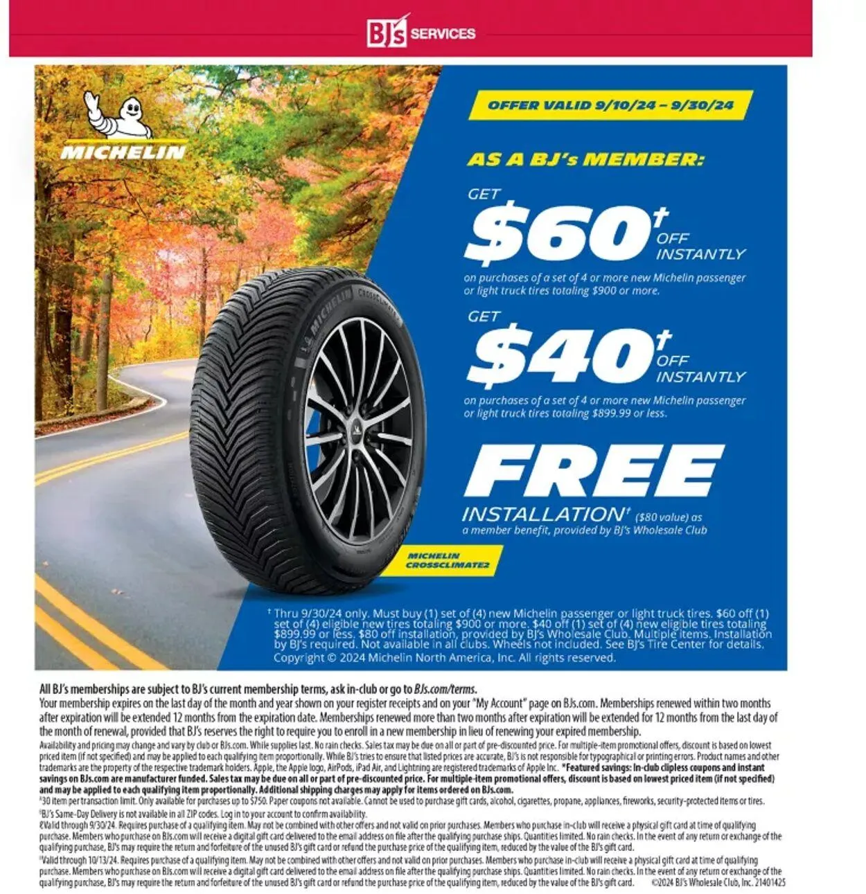 Weekly ad BJ's from September 10 to September 23 2024 - Page 44