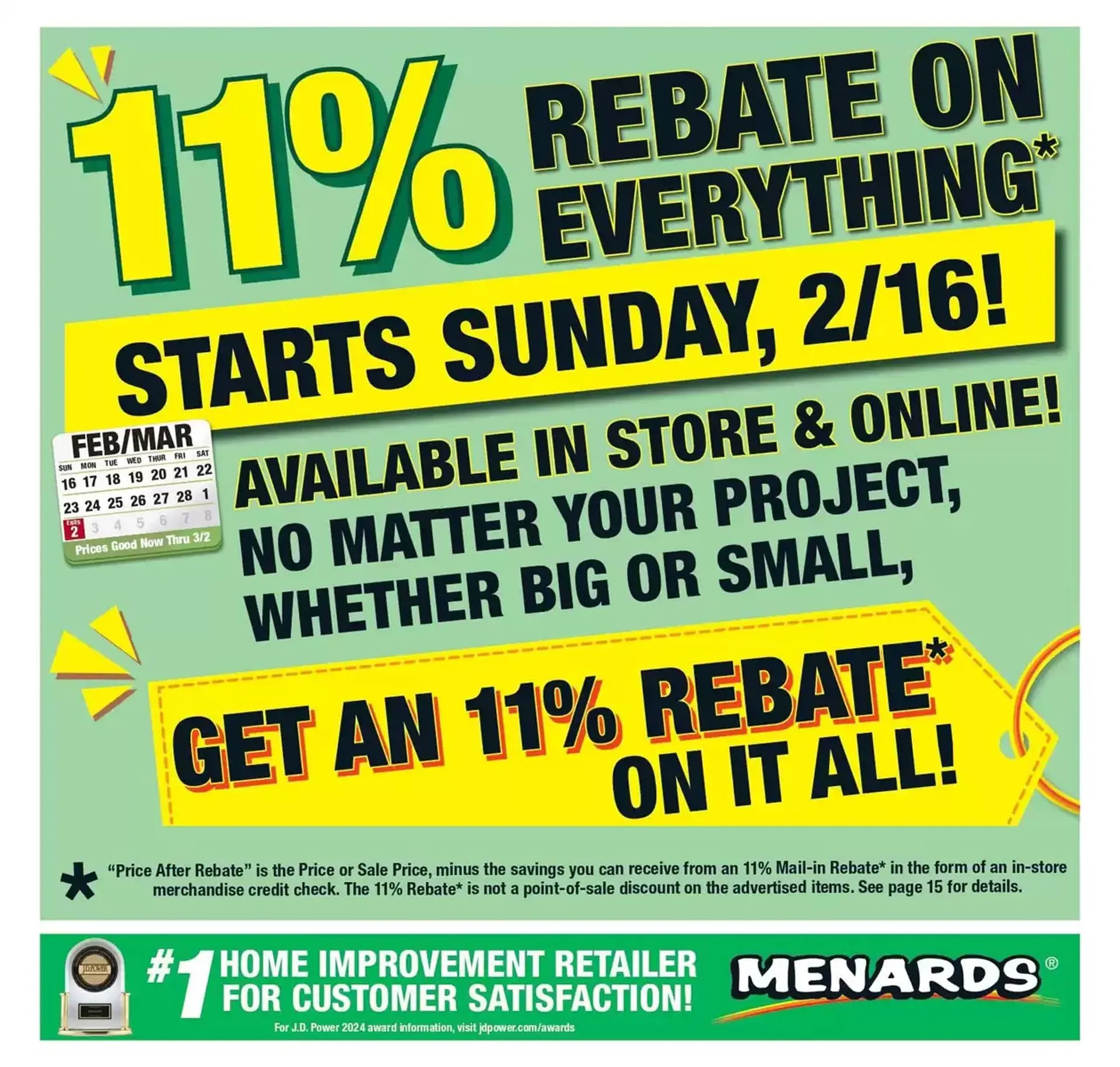 Weekly ad Menards Weekly Ad from February 16 to March 2 2025 - Page 1