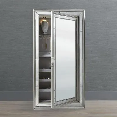 Loren Jewelry Storage Mirror with Lock