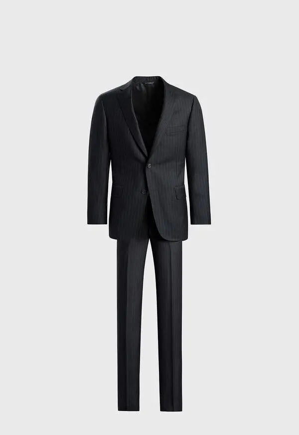 Super 130s Wool Stripe Paul Suit