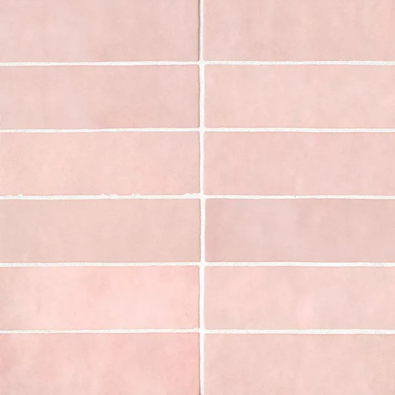 Pink Cloe 2.5" x 8" Ceramic Tile