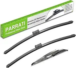 PARRATI® Windshield Wipers for Buick Enclave 2009-2017,24"+21" Front and 12" Rear,OEM Replacement Wiper Blades,Quiet & Streak-Free(Set of 3)