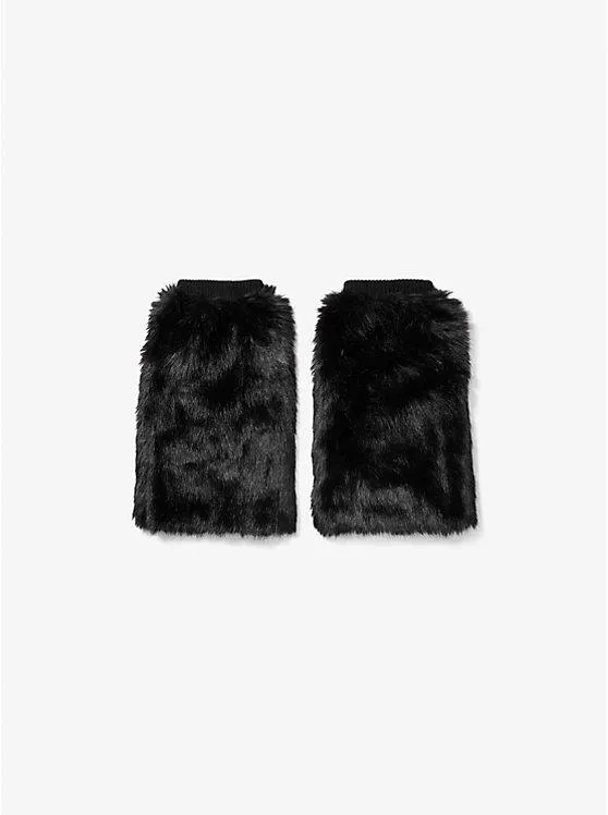 Faux Fur and Wool Leg Warmers