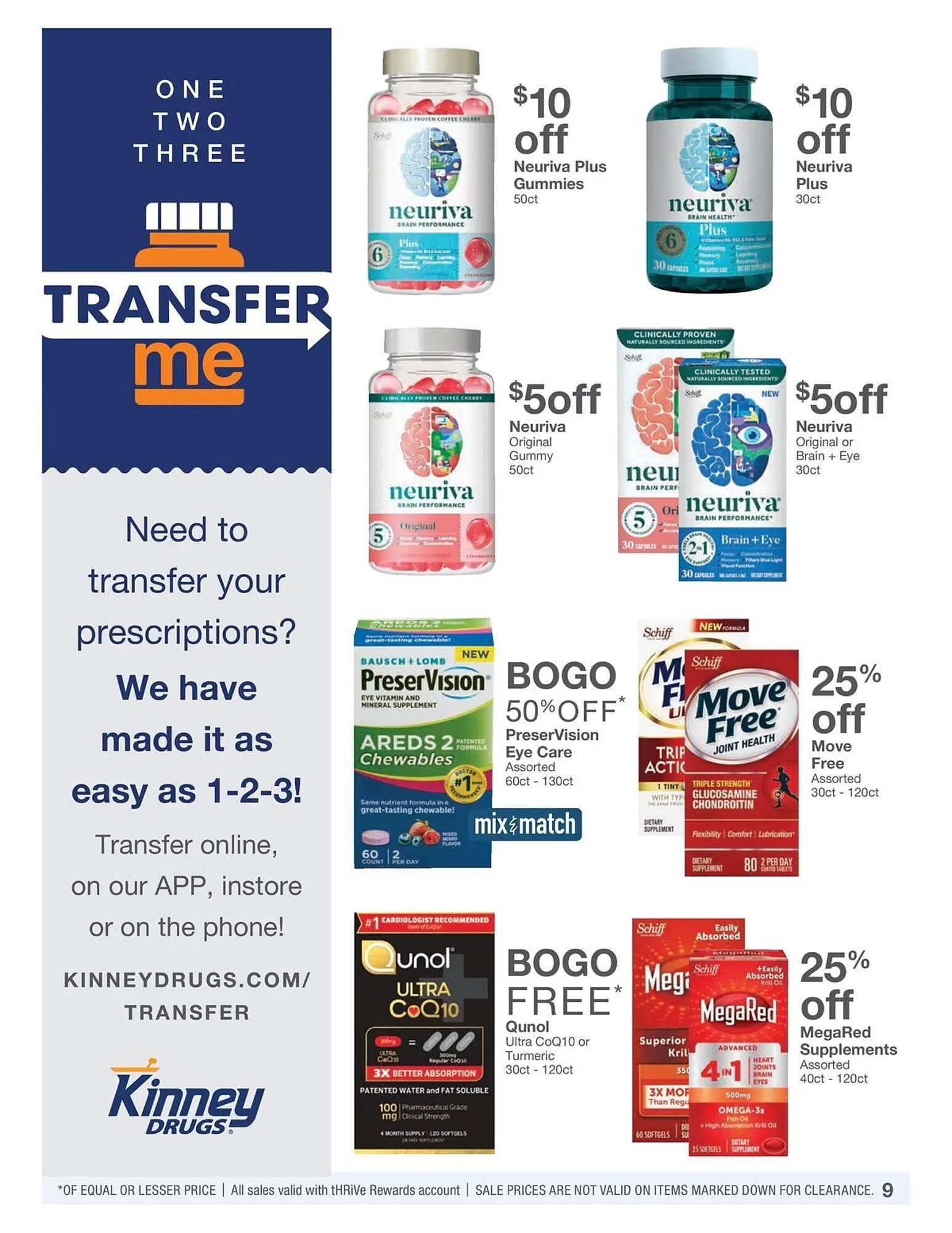 Weekly promotion Kinney Drugs Weekly Ad spanning from August 1 to August 31 2025 - Page 9 for Catalogue 365