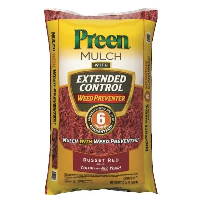 Preen 2-cu ft Red Mulch Plus Weed Control Mulch
