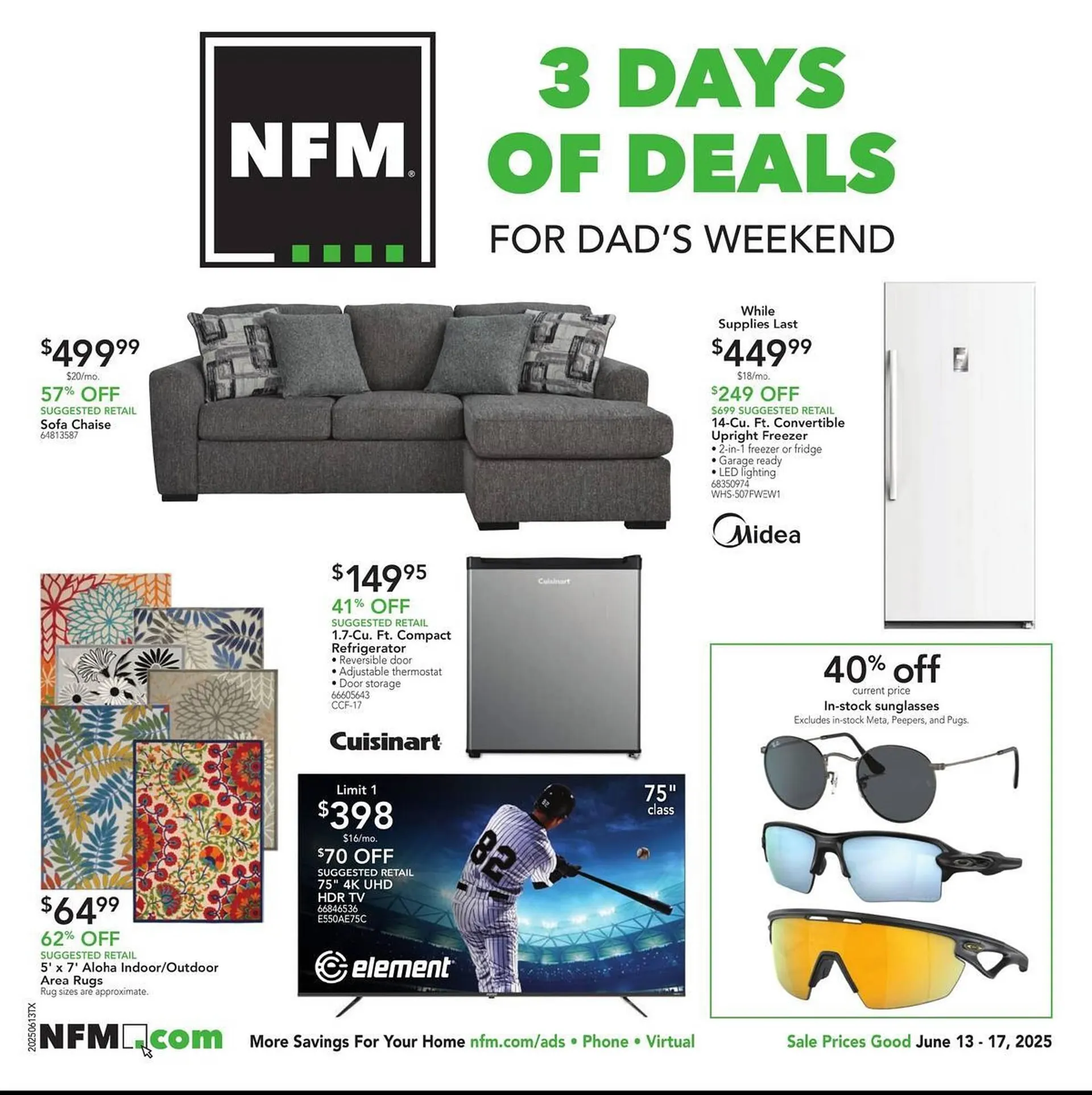 Weekly ad Nebraska Furniture Mart Weekly Ad from June 13 to June 17 2025 - Page 1