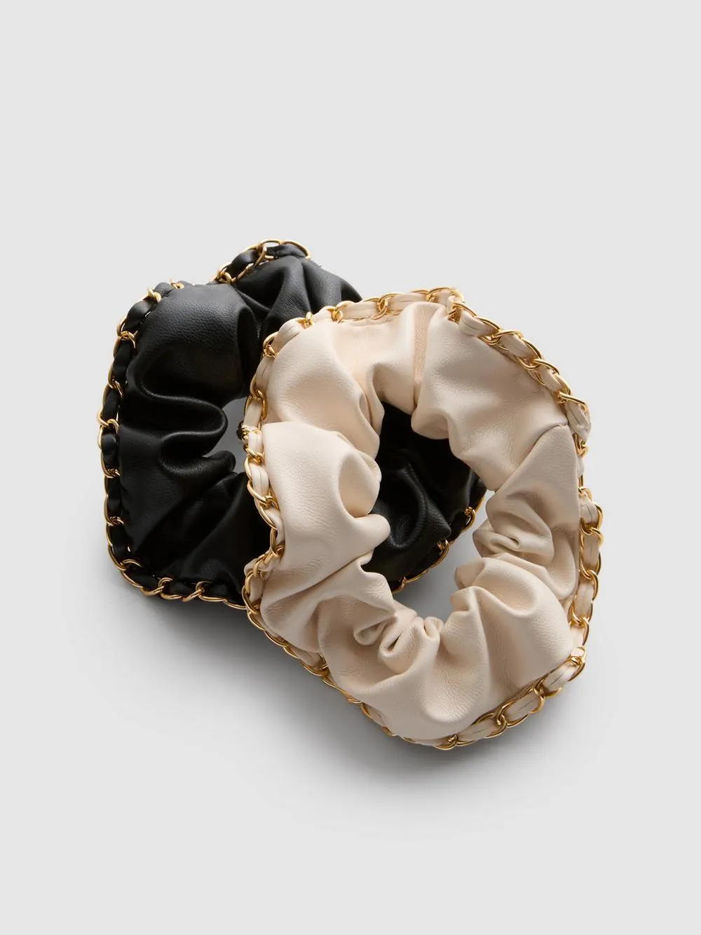 2pk Chain Trim Hair Scrunchies
