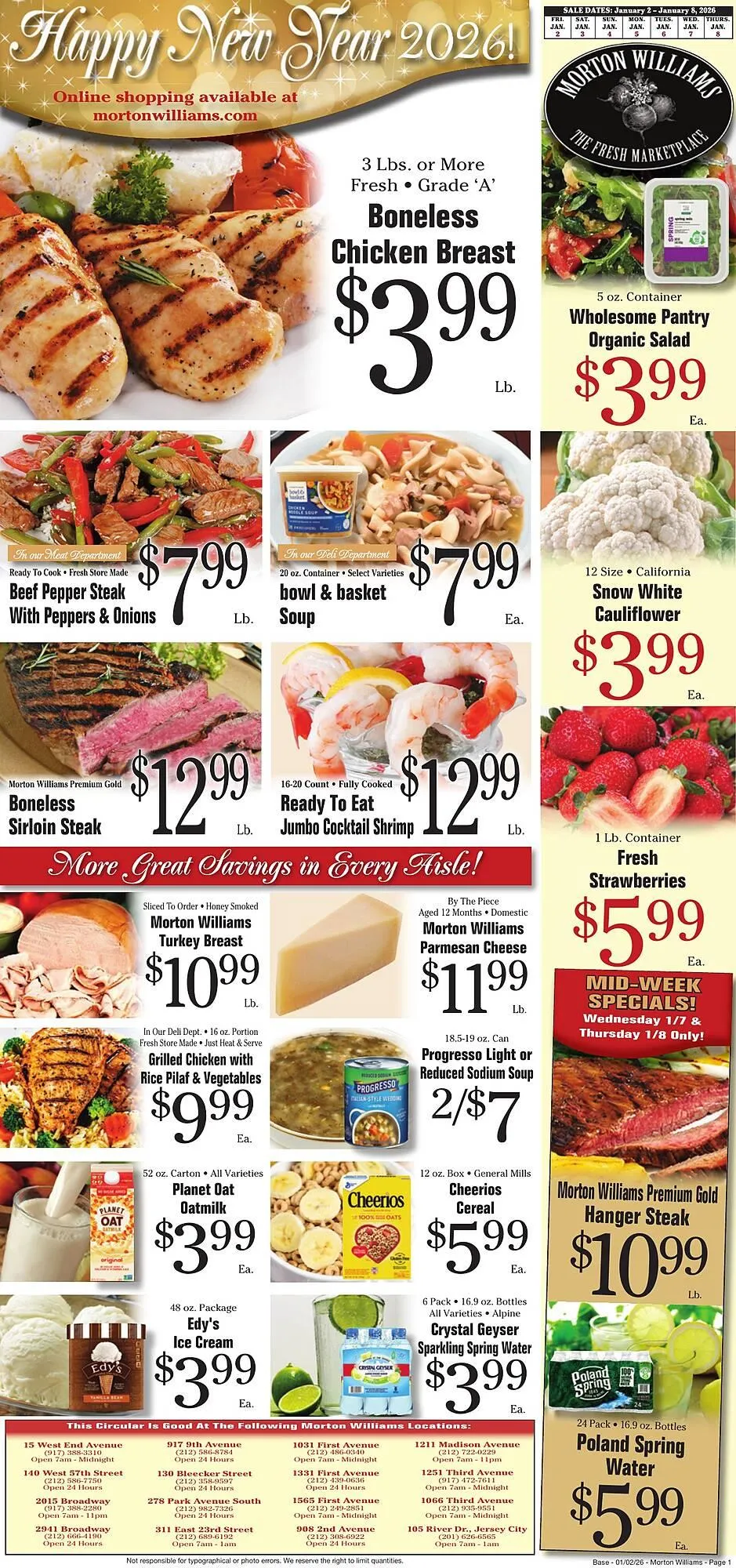 Weekly ad Morton Williams weekly ad from January 2 to January 8 2026 - Page 1