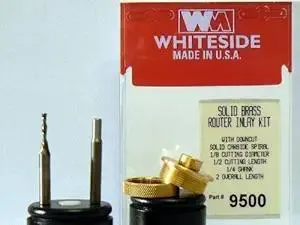 Whiteside Router Bits 9500 Solid Brass Inlay Kit