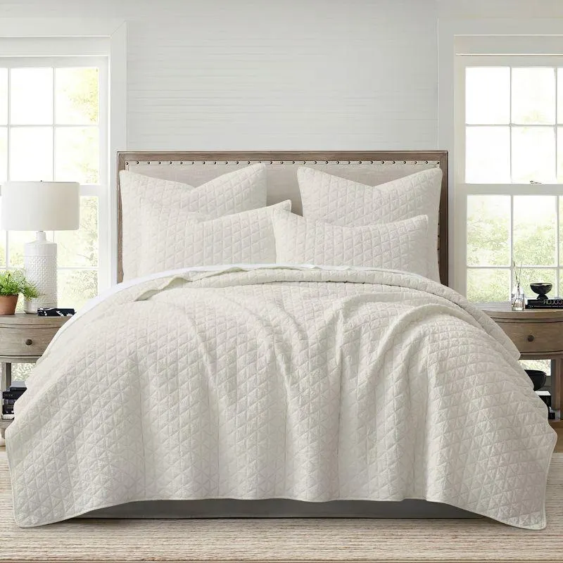 Rowan White Quilt Set- HomThreads by Levtex Home