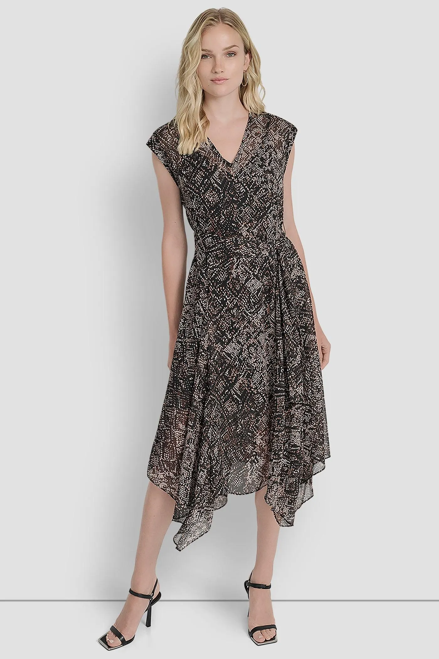 SLEEVLESS V-NECK MIDI