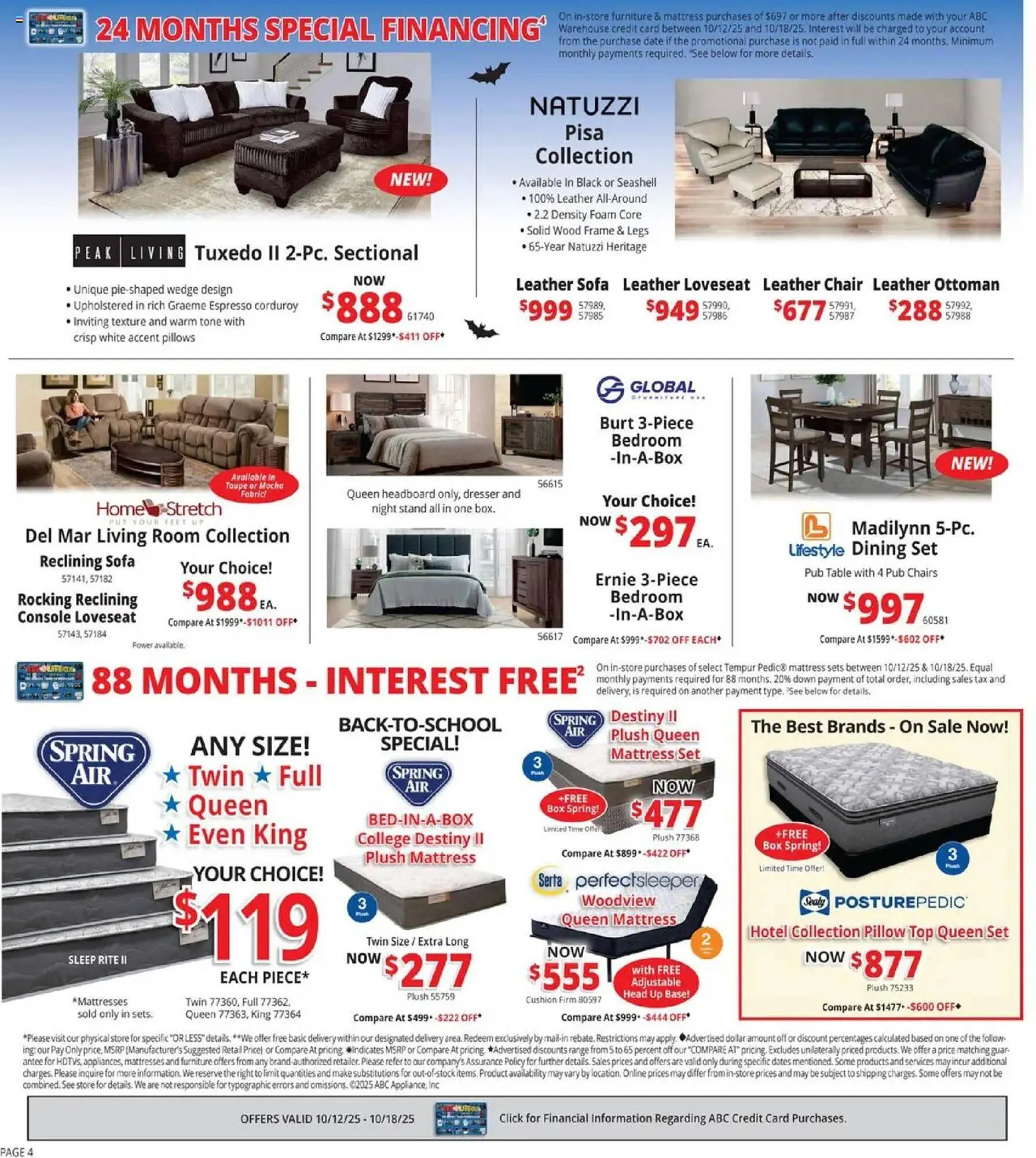 Weekly ad ABC Warehouse weekly ad from October 12 to October 18 2025 - Page 4