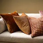 Warm-Toned Velvet Pillow Cover Set