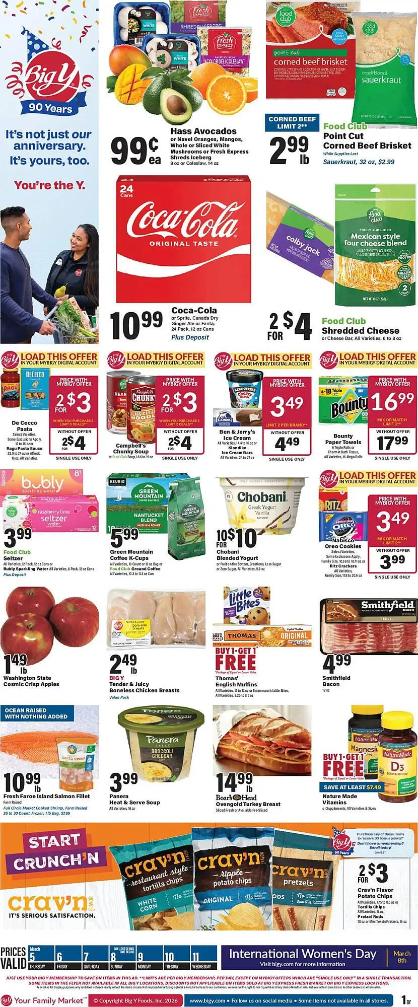 Weekly ad Big Y flyer from March 5 to March 12 2026 - Page 1