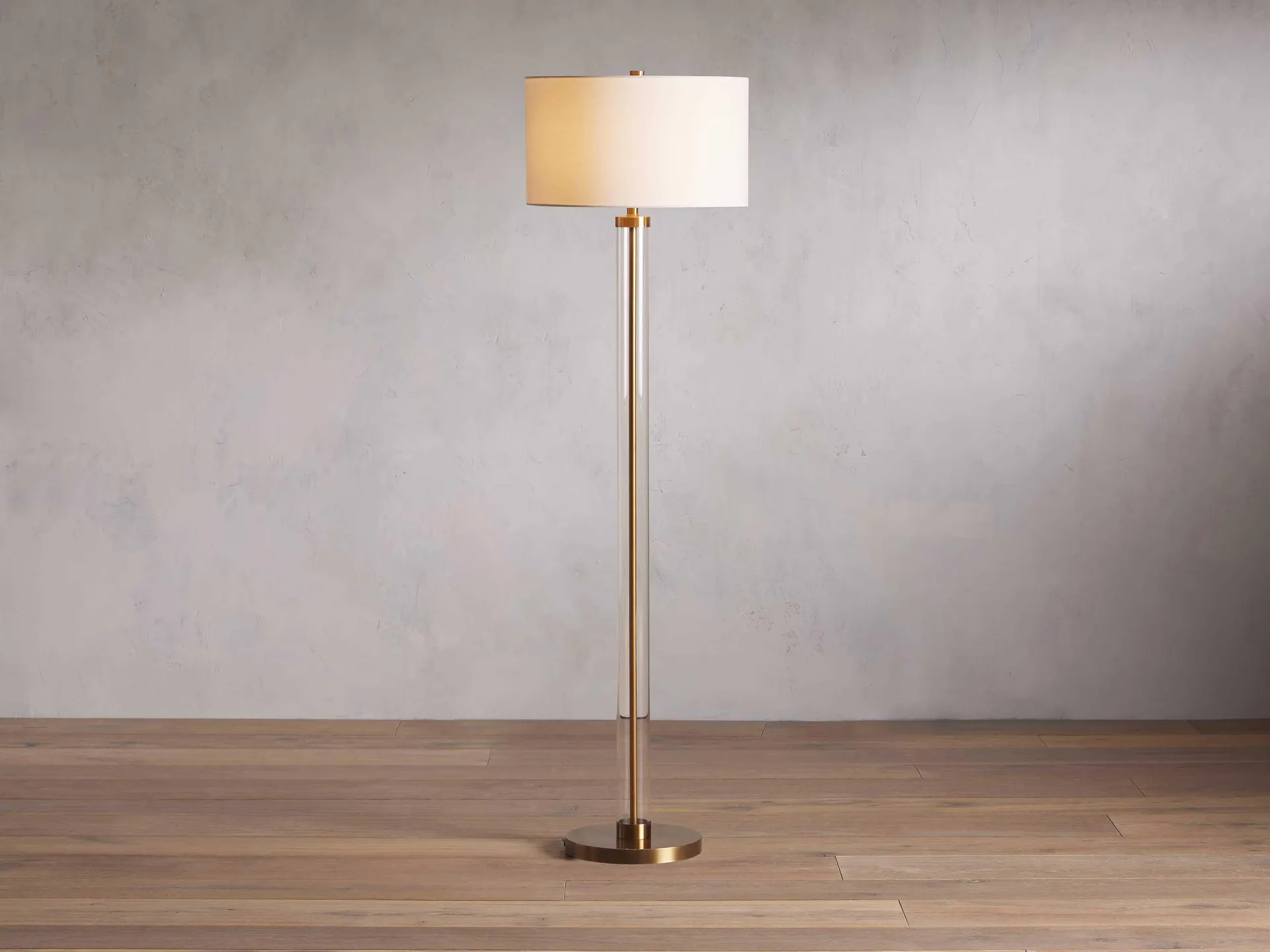 Glass Column Floor Lamp
