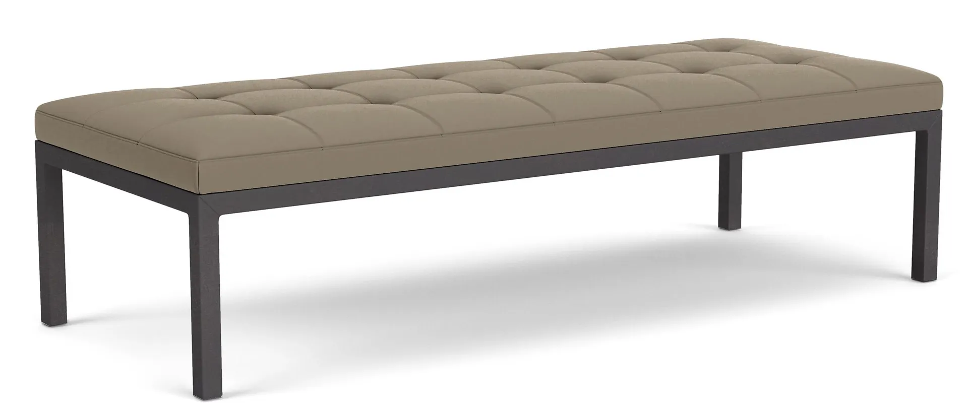 Ravella 60w 24d 16h Bench in Vance Asphalt with Natural Steel Legs