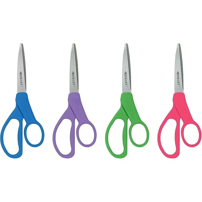 Westcott 7" Stainless Steel Kid's Scissors,