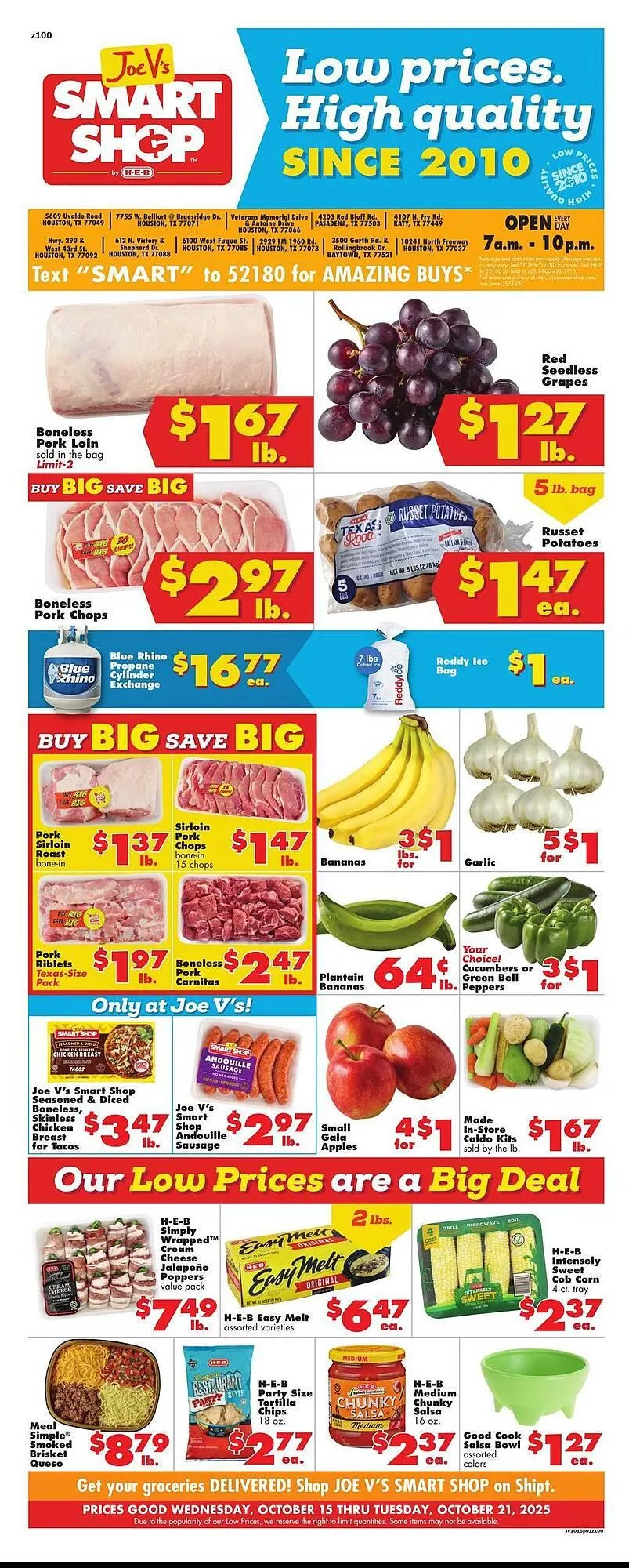 Weekly ad Joe V's Smart Shop weekly ad from October 15 to October 21 2025 - Page 1