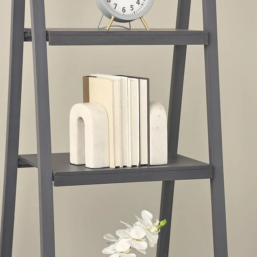 Grayson Lane 2 -Pack Off-white Marble Modern Decorative bookends