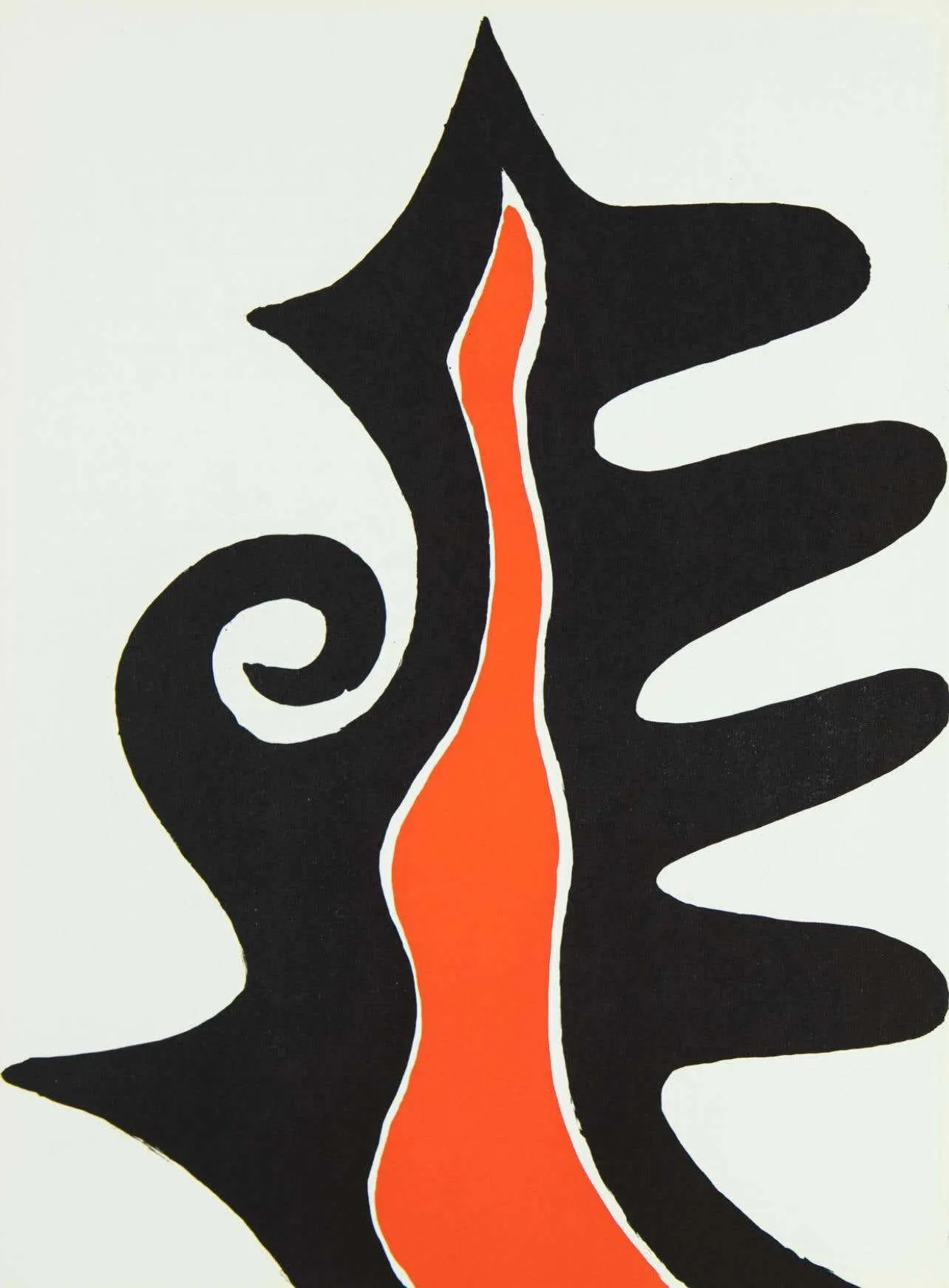 Alexander Calder Composition, Derrière le miroir 1973